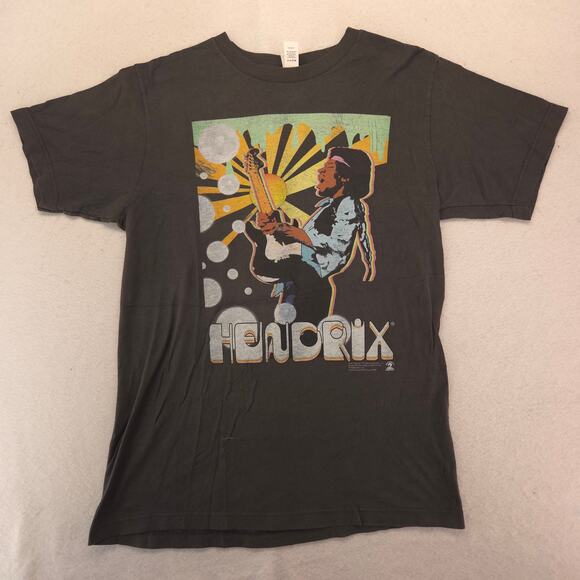 Jimi Hendrix Band Crew Neck Short Sleeve Graphic T Shirt Mens Size M Black - Picture 2 of 9